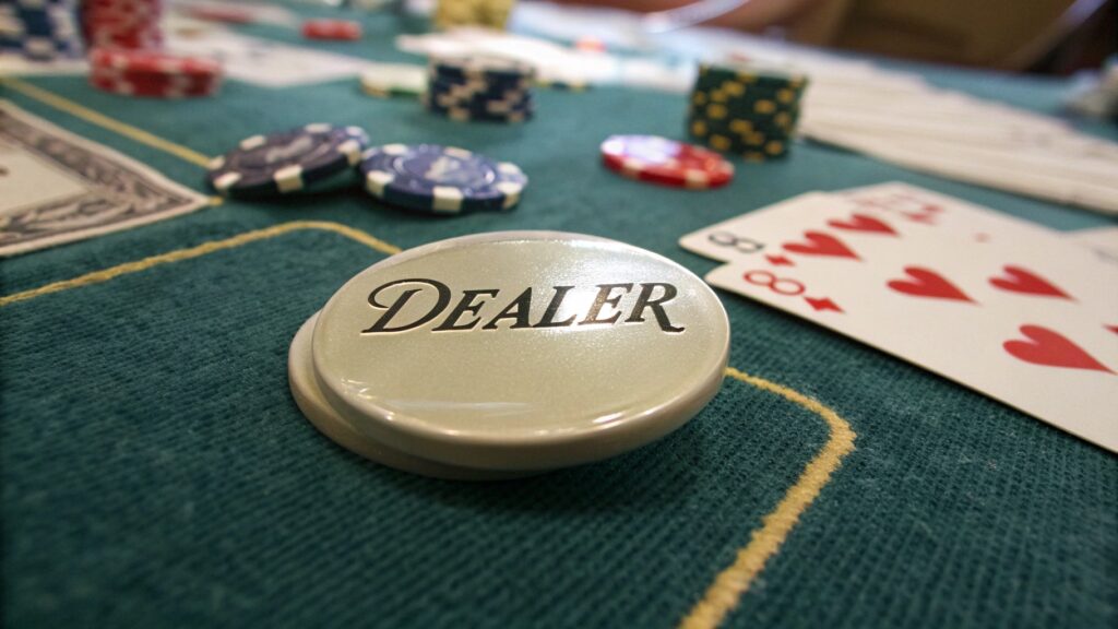 bouton au poker